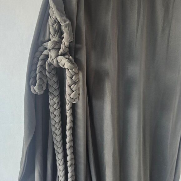 MISA LOS ANGELES OLIVE GREEN WRAP MAXI DRESS | SILKY DRAPE | SIZE S – NWT - Picture 2 of 4